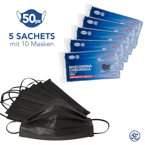 SS-Medical 100 stuck Medizinisch Type IIR Norm EN14683 zertifizierte Mundschutzmasken OP Masken 3-lagig Mundschutz Gesichtsmaske Einwegmaske BFE ≥ 98% surgical mask