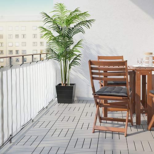 Artiflr 2Pack 5.5 Feet Artificial Areca Palm Plant Fake Palm Tree with 15 Detachable Trunks Faux Tropical Plant Tree for Indoor Outdoor Modern Decoration in Pot for Home Office Perfect Housewarming - Thumbnail 4