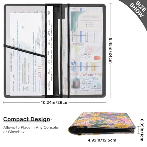 Organizador de documentos de cuero miniatura 3
