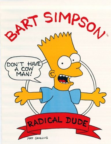 Amazon.co.jp: Radical Dude BART SIMPSONミントSealedポスターバート