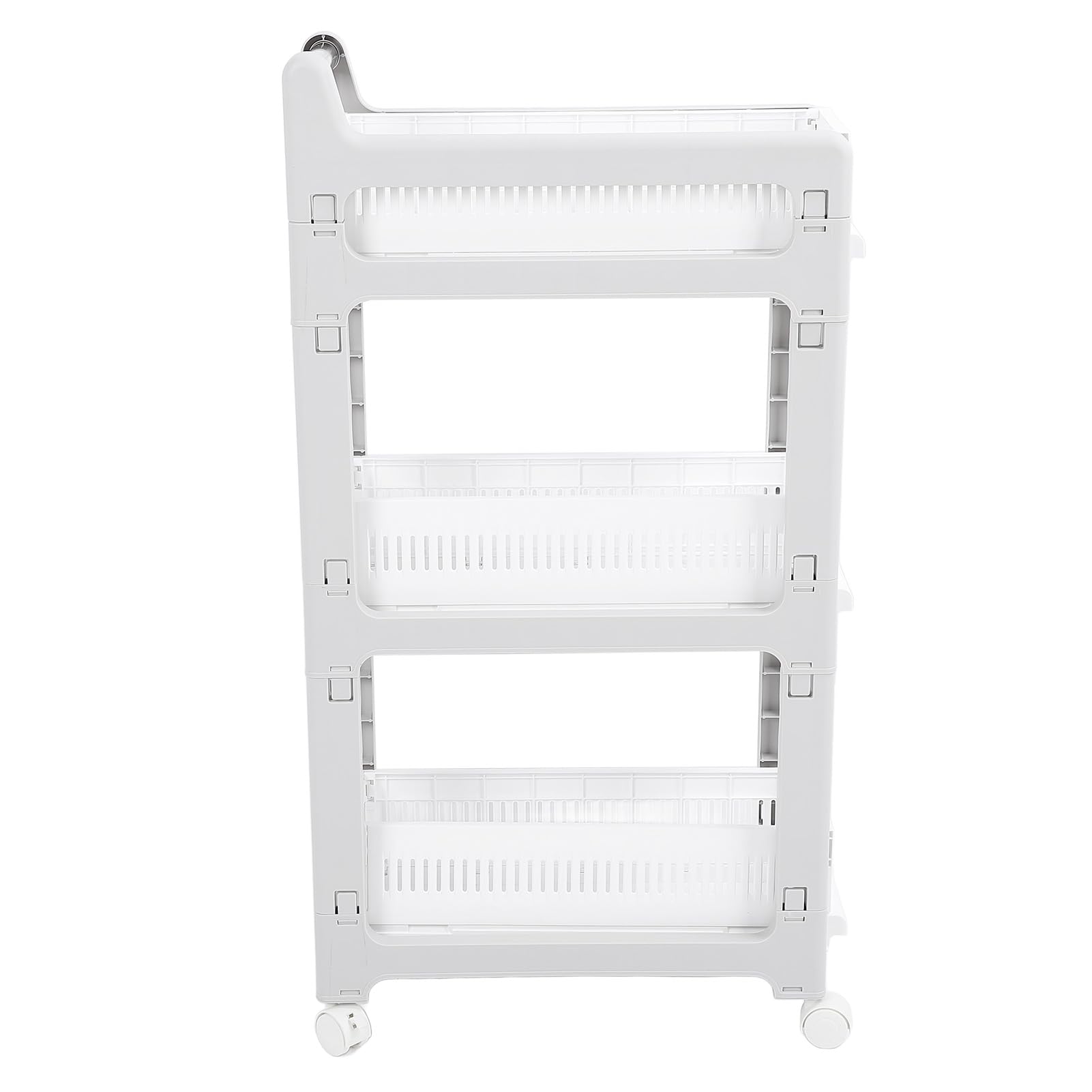 Rolling Storage Cosch Organizer z Przesuwnymi Koszami Szuflad do Kuchni Domowej, Wózek do Przechowywania Dużej Pojemności z Hamulcem dla łatwego Ruchu (3 poziom)