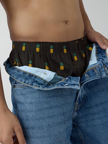 Image of XYXX Men's Remix Regular Fit Cotton Printed Boxer with Dual Pocket & No Marks Waistband (Pack of 2)