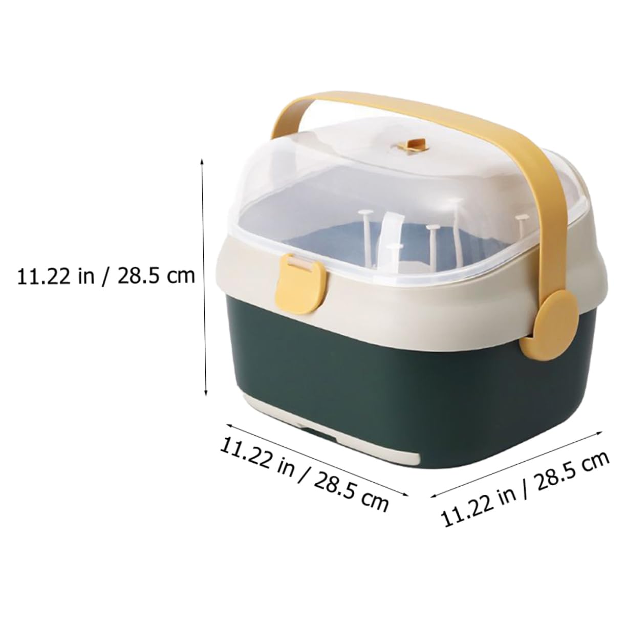 Trockenbox für Babyflaschen aus Pp mit Staubschutz und Abtropffunktion Aufbewahrungsbox für Milchflaschen zur Hygienischen Lagerung und Trocknen
