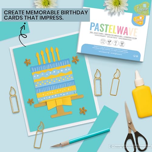 Image of Lakeer A4 Pastel Color Paper- Pastel Teal Colour, Pack of 50 Sheets | 150 GSM Thick for Arts and Crafts, Printing, DIY Projects, Etc