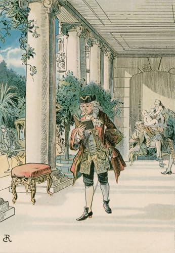 Cuadro en lienzo clásico de Federico en Rheinberg por Carl Rohling para salón, 60x90cm