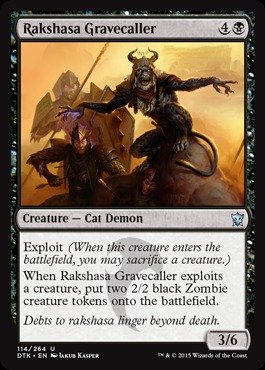 Magic The Gathering - Rakshasa Gravecaller (114/264) - Dragons of Tarkir