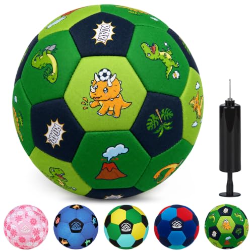 Image of Indoor Soccer Ball Size 3 Silent Soccer Balls with Pump | Soft Foam House Training Balls for Beginners, Lightweight Soccerball Soccer Balls Gifts for Home Practice