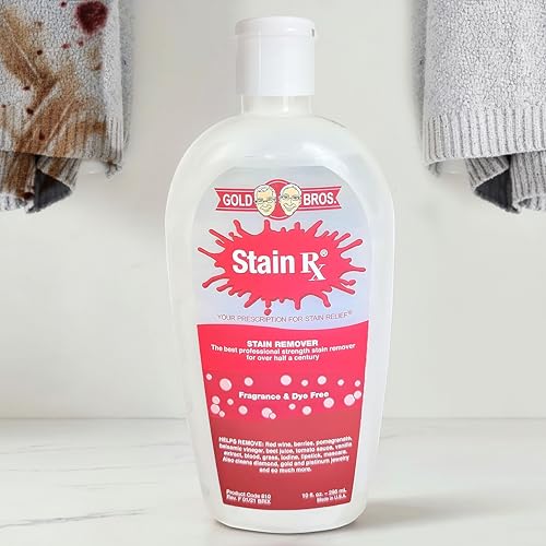 Stain Rx Stain Remover, Effectively Eliminates Stains from Wine, Berries & Blood on Fabrics,...