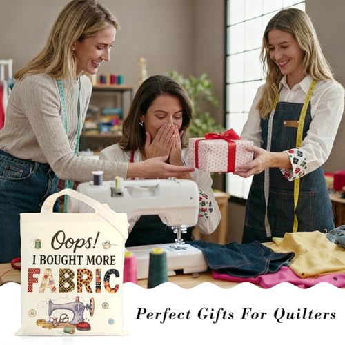 Bolso Tote Quilt para costura, regalo para amantes de la costura miniatura 2