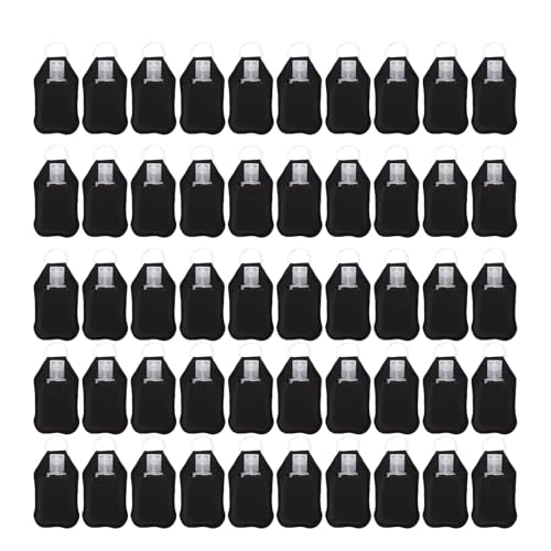 Porte-clés de bouteille vide rechargeable avec capuchon rabattable et étui