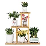 Bamboo Plant Stand Rack 3 Tier Indoor&Outdoor Multiple Flower Pot Holder Shelf Planter Display...