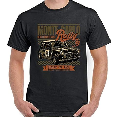haitang Mini T-Shirt Race Monte Carlo Rally Mens Funny Car Cooper Black L Cover