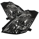Spyder Auto (PRO-YD-N350Z02-HID-DRL-SM) Nissan 350Z Smoke Xenon/HID Projector Headlight with LED Daytime Running Light