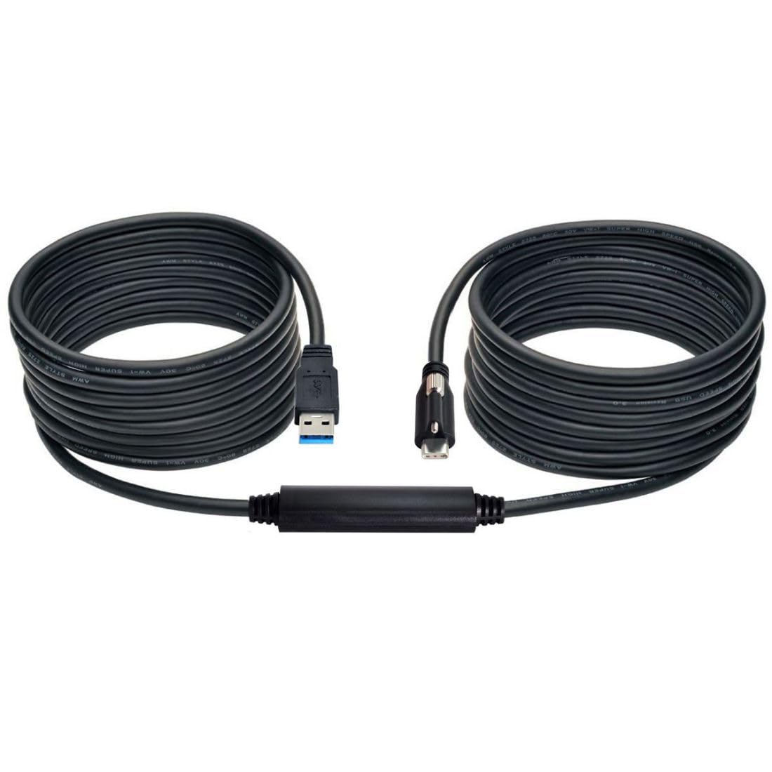 chenyang Cable de datos con conector de bloqueo USB 3.0 a USB C con chipset repetidor para cámara industrial de 8 m