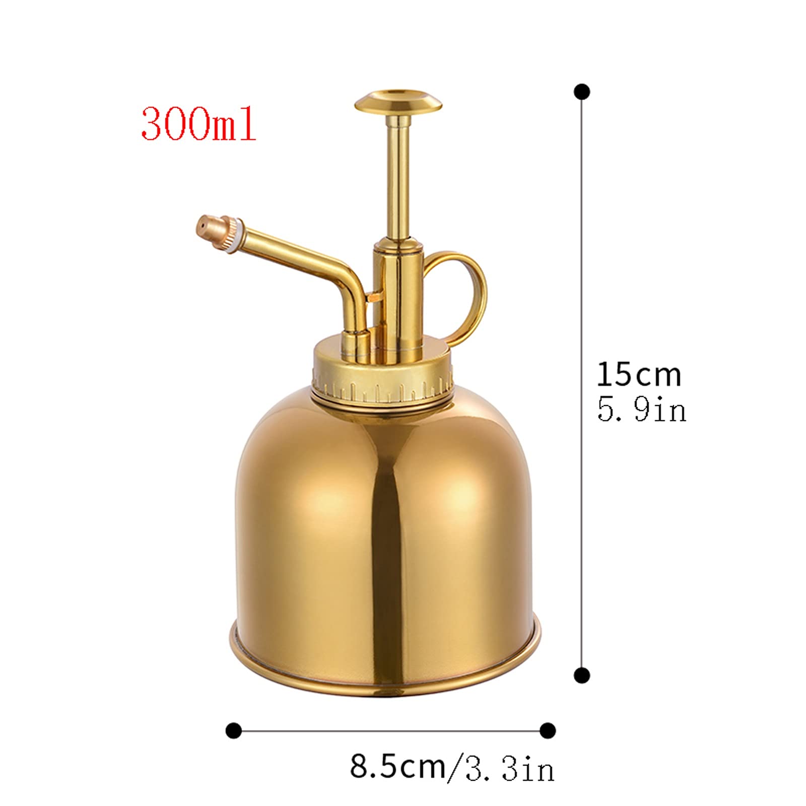 Arrosoir, arrosoir de jardin, arrosoir en acier inoxydable, mise à niveau du mini pulvérisateur de plantes, pot d'arrosage de 10 oz 300 ml for plantes de jardinage d'intérieur et d'extérieur, couleur