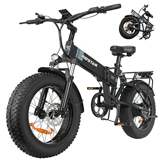Folding Ebikes for Adults Full Suspension 1000W Motor 48V 14AH Removable Battery 20" x 4.0 Fat Tire E-Bikes Shimano 7-Speed 28MPH 50 Miles Folding Electric Bike bicicleta electrica para adultos