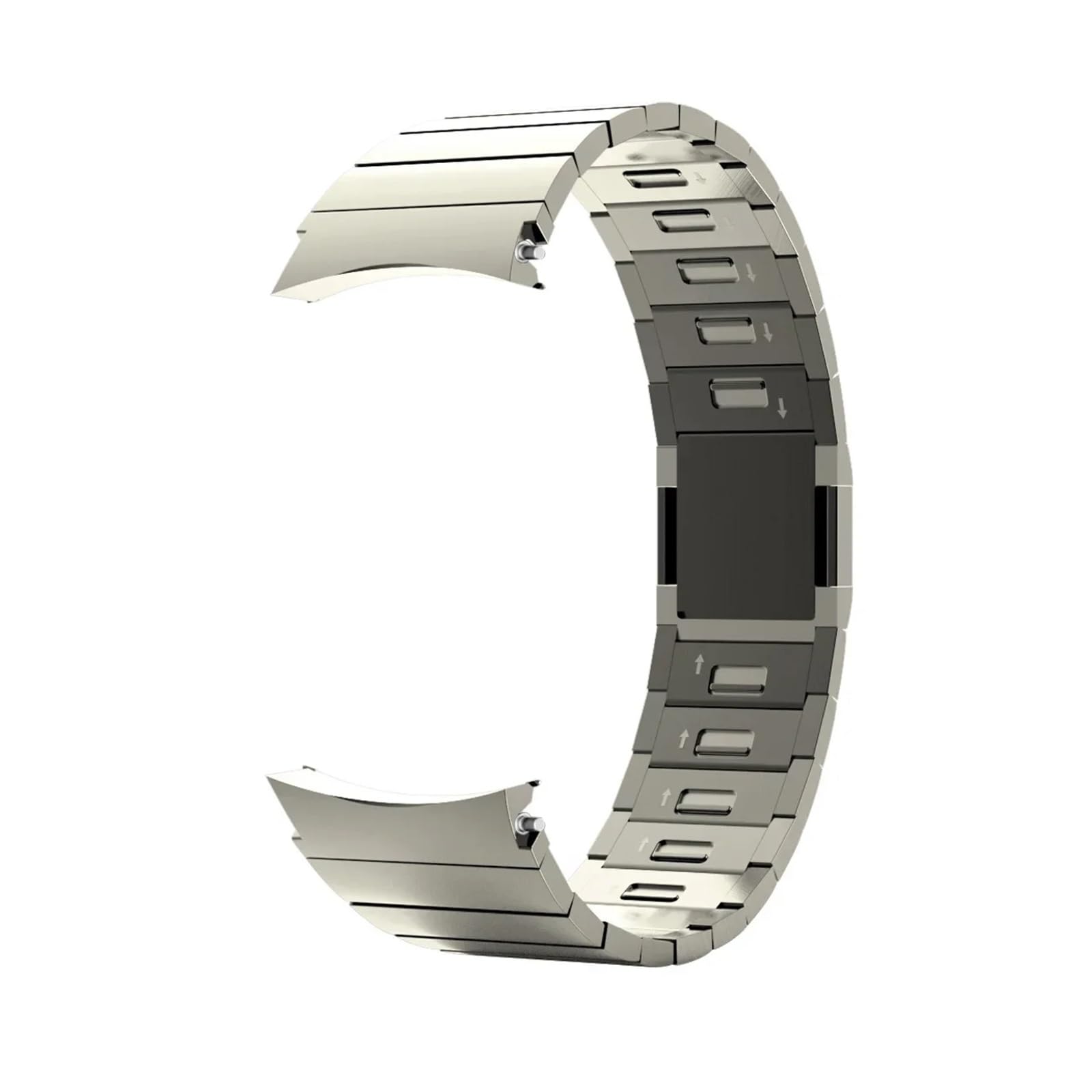 Cinturino Magnetico in Metallo No Gaps Compatibile con Galaxy Watch 6 44mm 40mm Bracciale Compatibile con Galaxy Watch 6 Classic 43MM 47MM(Titanium,Watch 4 5 40mm 44mm)