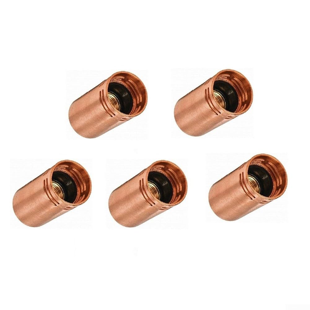 Isolatore per ugello gas per saldatura 34 ct per Lincoln per magnum 300 400 - Parte di ricambio in rame rosso per ugelli MIG Torch #3#4 - Confezione da 5