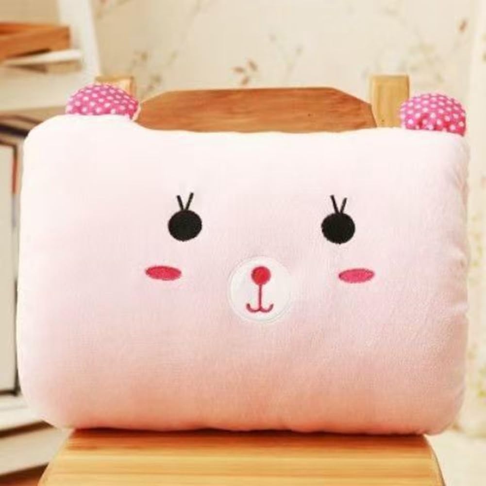 Cadeau Mignon pour Enfants, Coussin en Peluche Cartoon d'hiver, Coussin à Main Chauffant, Coussin de Bras de Classe 1 Faible, Indispensables de Voyage, Sieste au Bureau.