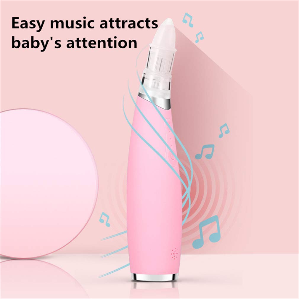 Eléctrica Aspirador Nasal, Nariz USB Recargable Portátil Limpiador Aspirador Nasal Adecuados Claro Congestión Narices Rápidamente, para Bebés Y Niños Pequeños Seguro E Higiénico