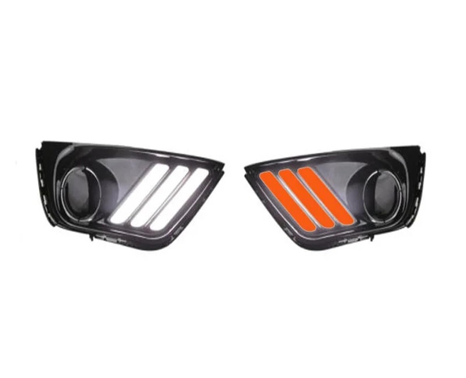LED DRL Fog Lights For Jeep Compass 2017-2021 - Dynamic Sequential Turn Signals, White & Yellow Lighting
