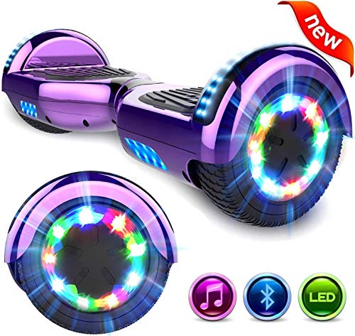 GeekMe Gyropode 6.5 Pouce avec hoverkart Scooter électrique Auto-équilibré Bluetooth Intégré Moteur 700W pour Enfants et Adultes