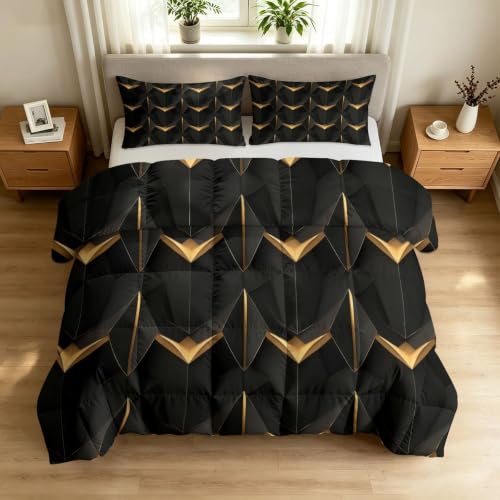 Edredón de 200 x 200 cm de cama de 2 personas reversible moderno 3
