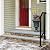 Outdoor Stair Railing - 1 or 2 Steps Wrought Iron Handrail - Staircase Handrails for Concrete Steps or Wooden Stairs - Curly Design for Non-Slip Grip -Large Bearing Base -Installation Kit -Matte Black