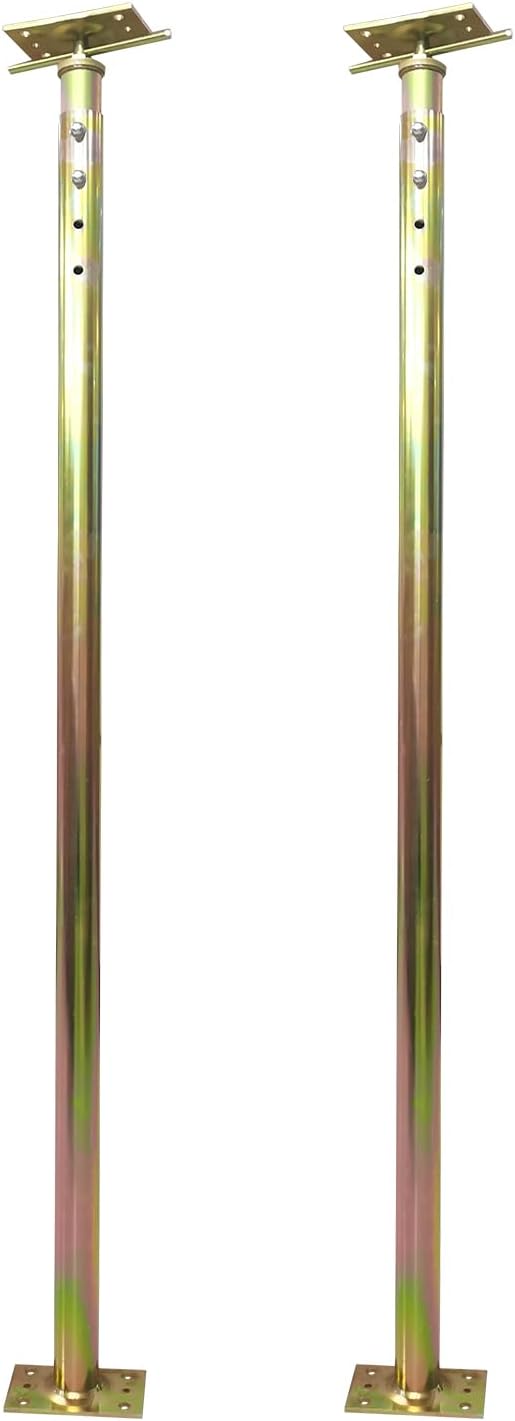 59" - 100" Adjustable House Floor Wall Jack Post Pole Rod Fit for Leveling Framing Basement Crawlspace Beam Roof, 2 Pack