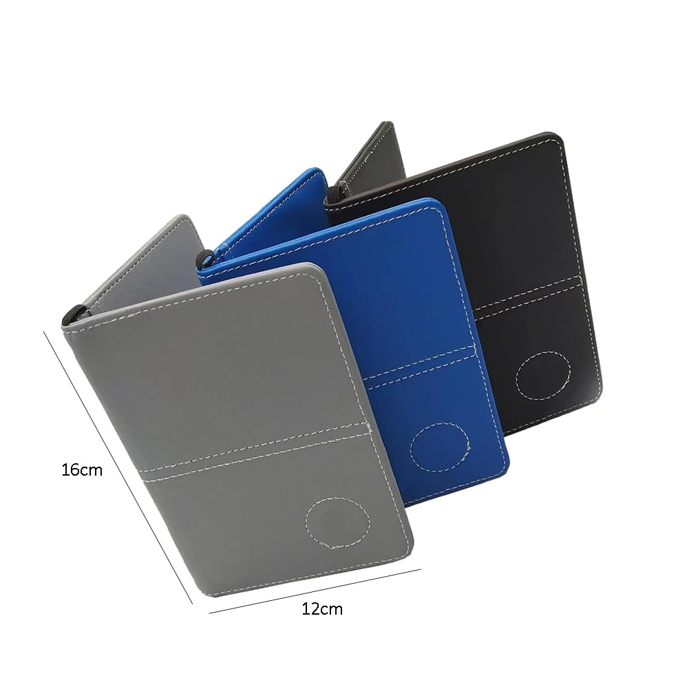 lasenersm 1 Piece Golf Scorecard Holder Cover Golf Card Holder Cover PU Scorecard Holder Cover Yardage Book Cover Holder Golf Score Book Golf Scorecard Book Golf Card Book, Black