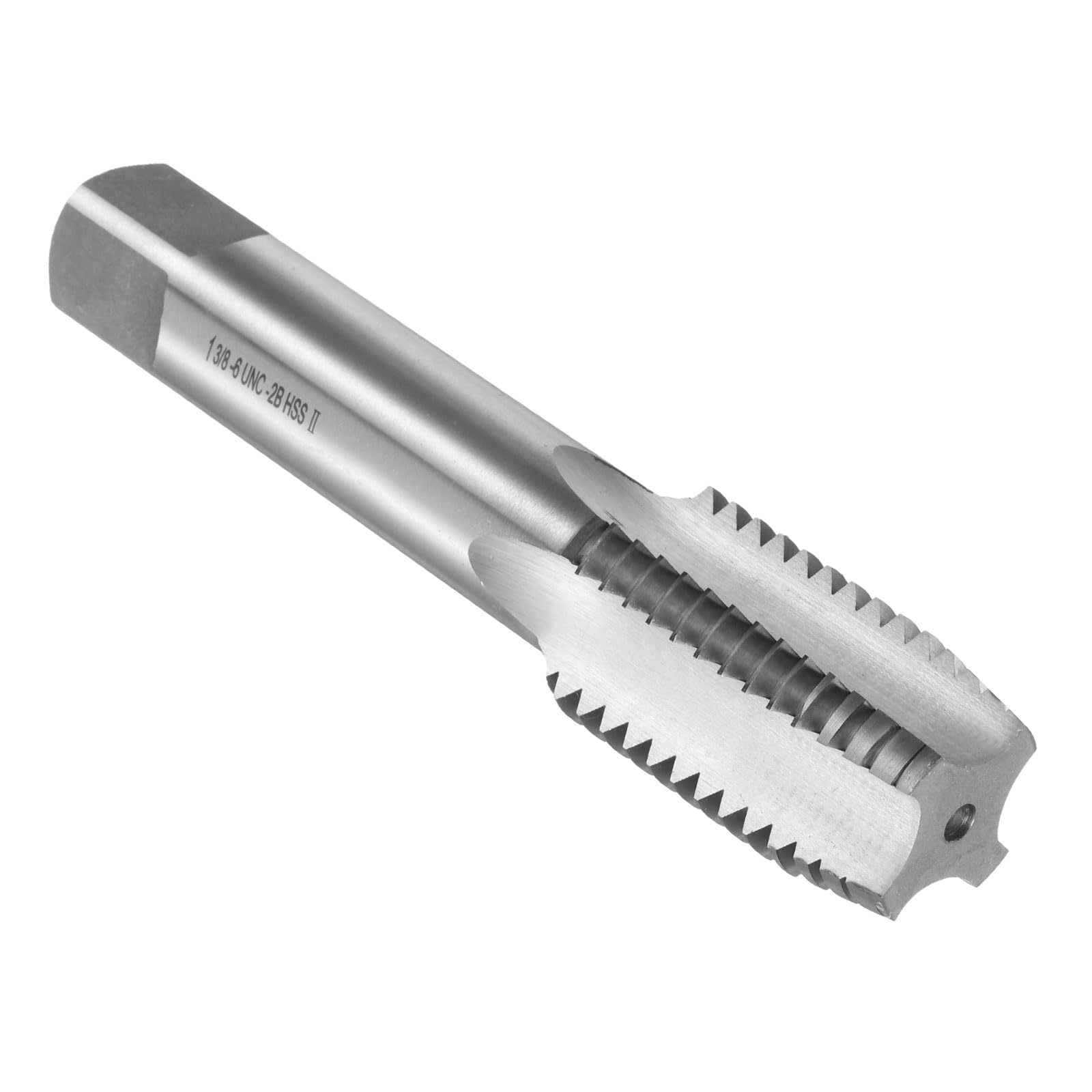 QUARKZMAN Machuelo Manual 1-3/8"-6 UNC 2B Machuelo Tipo Plug Flauta Recta Herramienta De Roscado Acero Rápido HSS6542