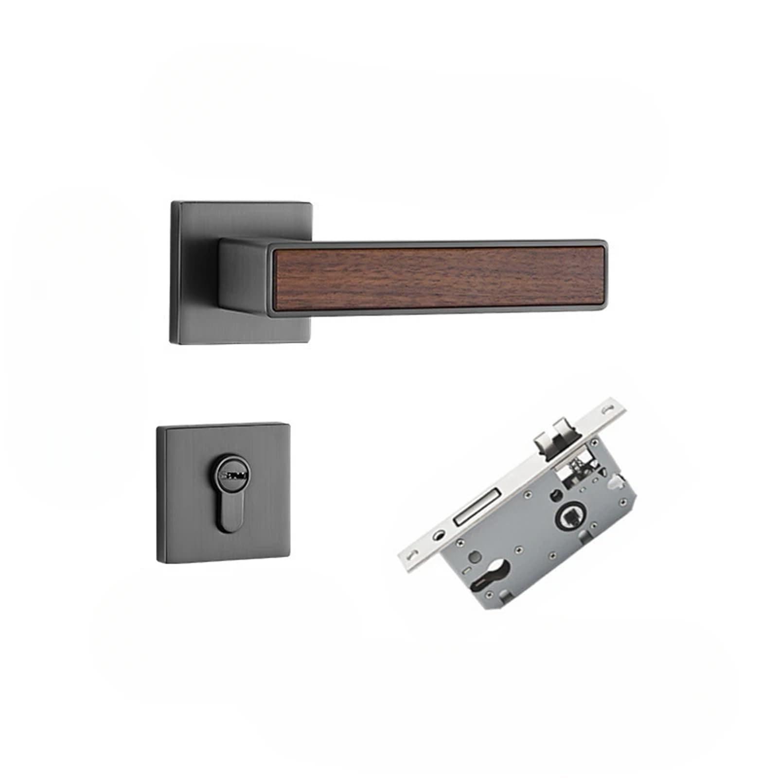 Interior Zinc Alloy Door Lock Hardware Accessories Split 1Pcs(3_58MM)