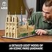 LEGO Architecture Notre-Dame de Paris Replica, Architectural Model Kit, Collectible Building Set for Adults, Build and Display Souvenir, Gift Idea for Lovers of History, Travel and Art, 21061