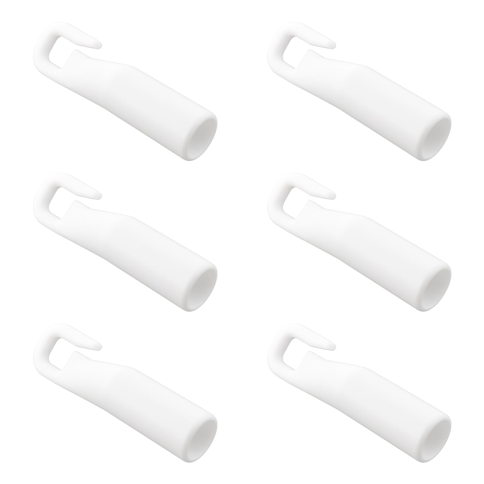 eMagTech 6Pcs Vertical Blind Wand Tip Hooks 50mm POM Hangers for Home Office Curtain Track System