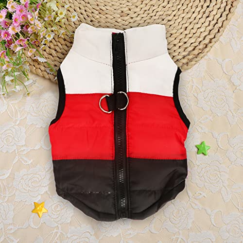 IdepetTM-Pet-Dog-Cat-Coat-with-Leash-Anchor-Color-Patchwork-Padded-Puppy-Vest-Teddy-Jacket-Chihuahua-Costumes-Pug-Clothes-XS-S-M-L