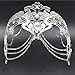 Produktbild PromMask Masken Gesichtsmaske Gesichtsschutz Domino falsche Front Upscale Make-up Tanz Weihnachtsfeier Fotografie Requisiten Weiblichen Spaß Kette Venedig Diamanten Metall Maske 7