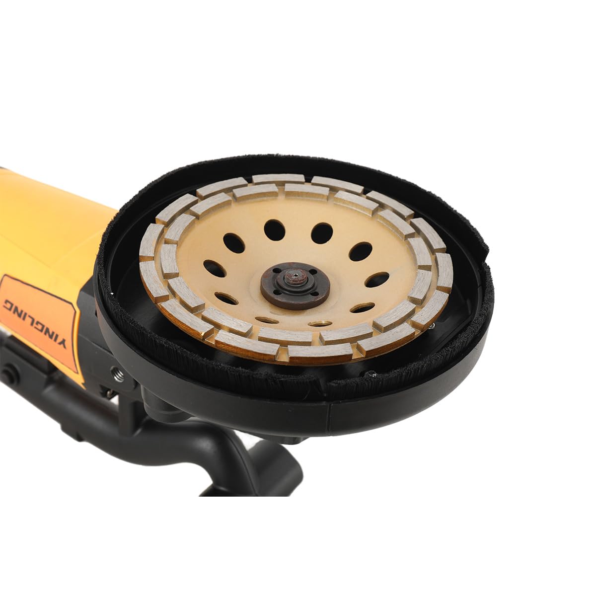 Ponceuse Girafe 3800W, Ponceuse Mur et Plafond avec meule diamantée de 180 mm, 0-6000 tr/min, 6 vitesses, Fraiseuse à béton, fraiseuse de rénovation, fraiseuse murale, fraiseuse de nettoyage