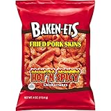 Baken-ets Fried Pork Skins, Hot & Spicy, 4 oz