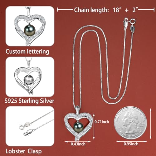 Mothers Day Gifts for Mom, Wife, Women - Tahitian Black Pearl Necklaces, Fine Jewelry for Anniversary, Birthday, Valentine's Day4