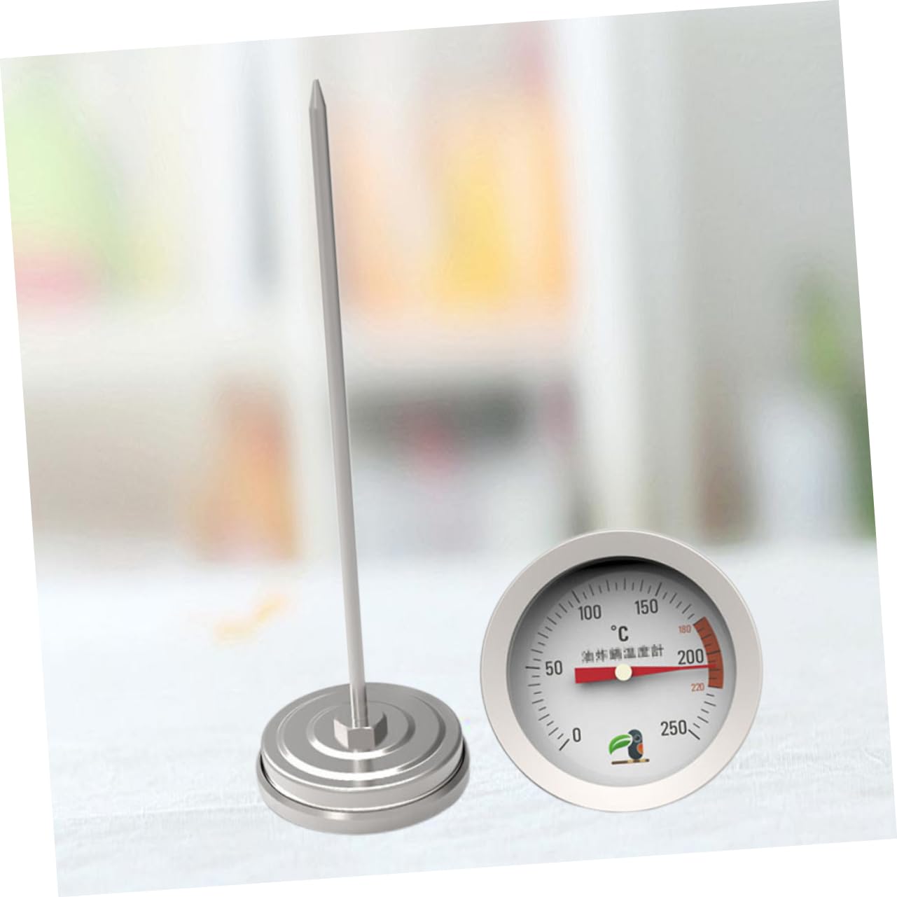 OFFSCH Sturdy Candy Thermometer Oil Temperature Gauge Cooking Thermometer Made of 304 Stainless Steel for Jams and Deep Frying
