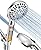 MakeFit Handheld Shower Head with Filter - High Pressure Shower Head with 10 Spray Modes, Hard Water Softener Showerhead with Hose, Bracket and Shower Filters to Remove Chlorine and Heavy Metals