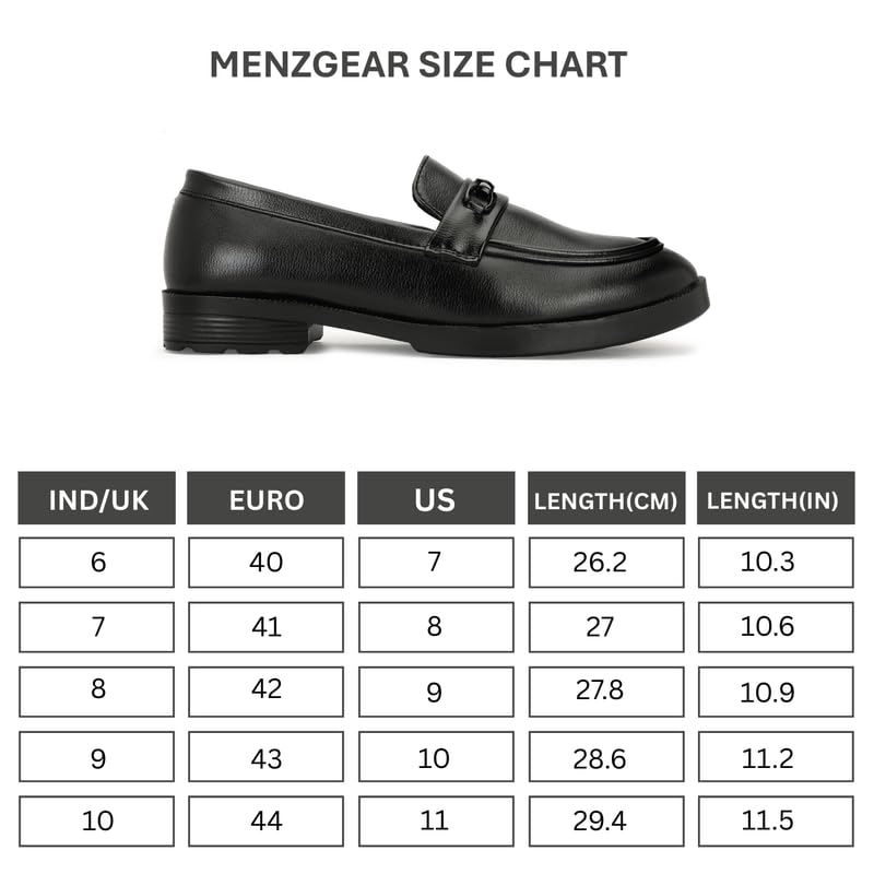 Image of Men's Chain Buckle Loafers || Premium Smooth Faux Leather Slip On || Formal Office & Casual Wear Shoes