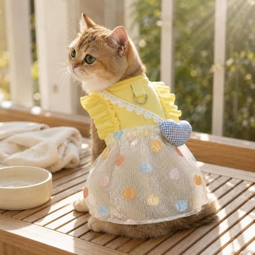 Robe bubble chat enfilage facile avec volants bleu taille S