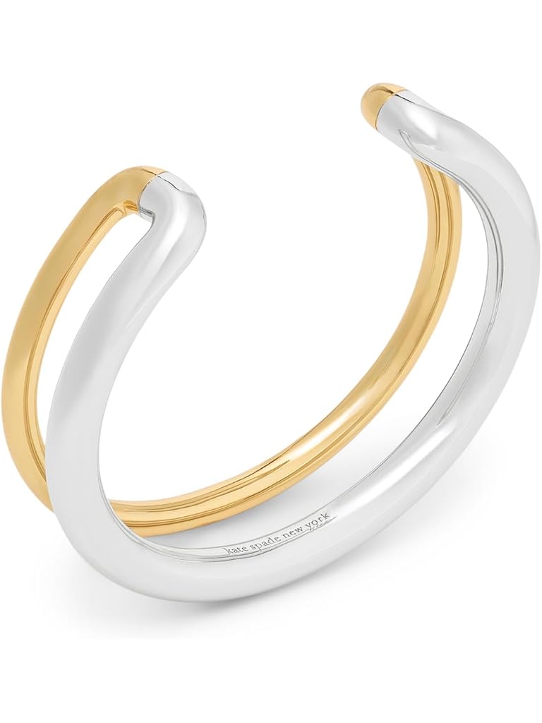 Silver Kate Spade New York Interlock Cuff Silver