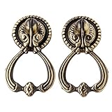 Design squisito: il knocker della porta ha una struttura semplice, una grande forza di trazione ed è facile da usare.Il design unico della maniglia consente al battitore della porta di decorare il tuo spazio.