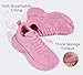 LUCKY STEP Rhinestone Chunky Sneakers for Women Fashion Platform Sparkly Dad Casual Shoes Lightweight Tennis Walking Sport Footwear(Pink,8.5)