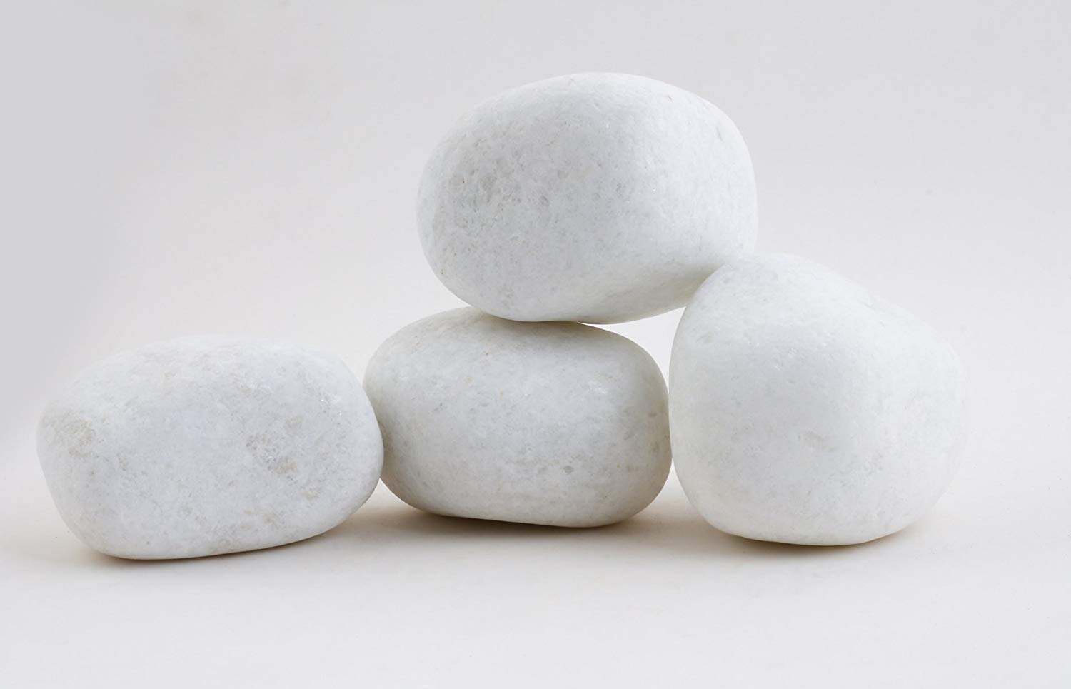 Pebbles-Stones Forever Snow White Decorative, Garden and Landscaping Stones 5 kg 3"-5"-image-47
