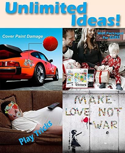 LIFEBE 300 pcs Cool Random Stickers Vinyl Skateboard Stickers, Variety Pack for Laptop Guitar Suitecase Water Bottle Car Luggage Bike Stickers Waterproof Graffiti Decals,Gift for Teens Adult