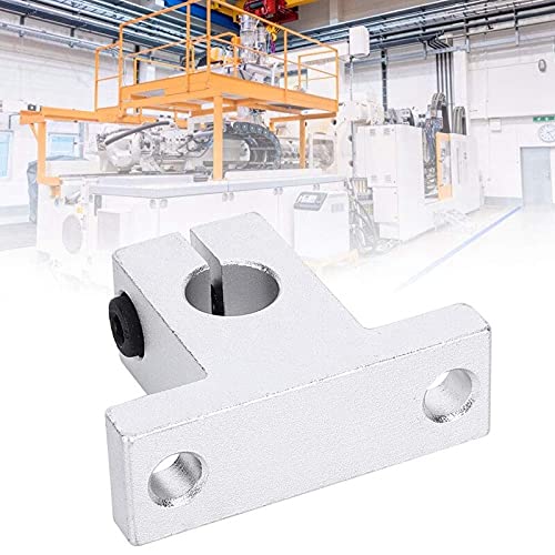 Lysee 3D Printer Parts & Accessories - 10 Pieces of SK10 Linear Bearing Guide Shaft Support CNC Router 3D Printer Part - (Color: Silver)