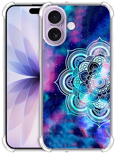Coque silicone antichoc iPhone 17 motif galaxie résistant